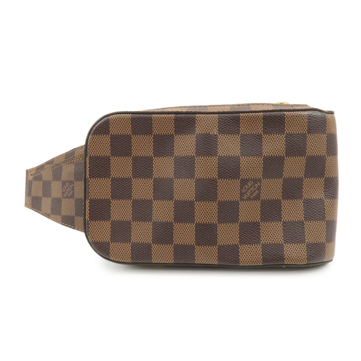 Louis Vuitton Geronimos Waist Damier Brown Canvas Shoulder Bag Bag (Pre-Owned)