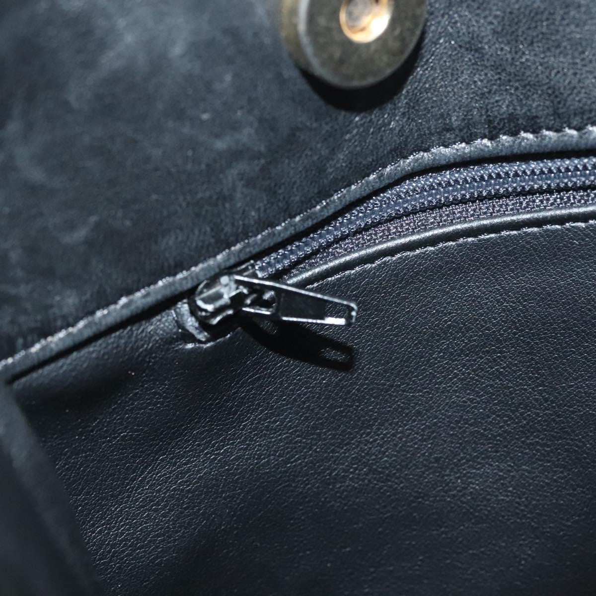 Bally Vintage Leather Black Leather Tote Bag Bag (Pre-Owned)