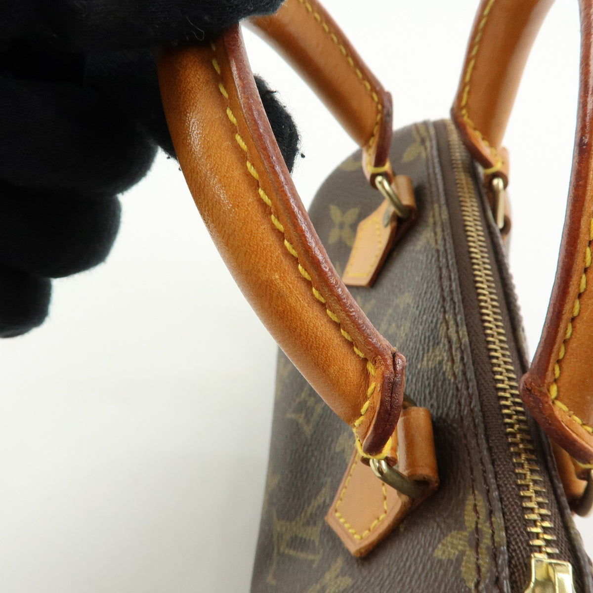 Louis Vuitton Speedy Mini Hl Monogram Canvas Brown Canvas Handbag (Pre-Owned)