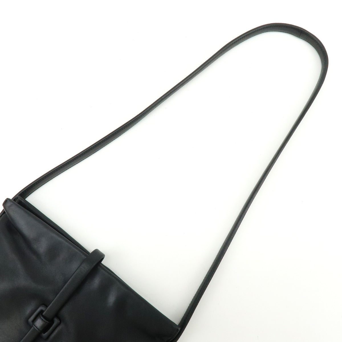 Loewe Vintage Anagram Leather Black Leather Handbag (Pre-Owned)