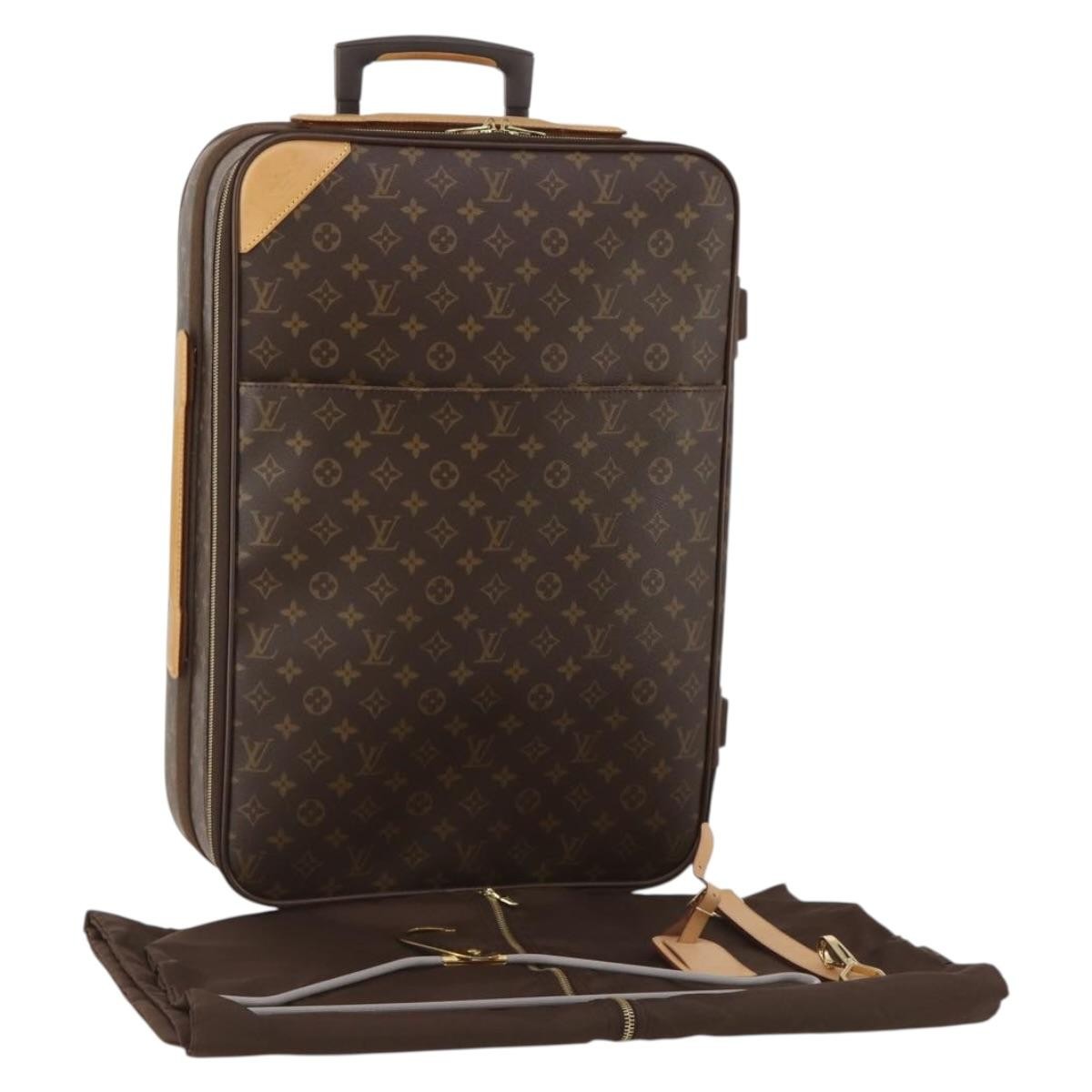 Louis Vuitton Pegase Luggage Monogram Canvas Brown Canvas Travel Bag Bag (Pre-Owned)