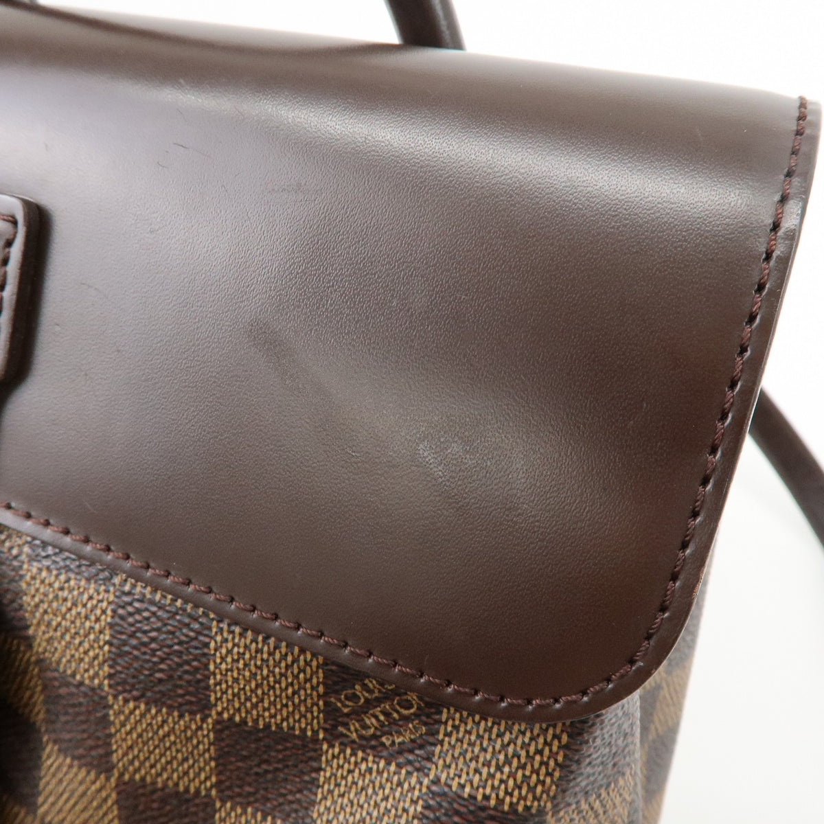 Louis Vuitton Soho Damier Brown Canvas Backpack Bag (Pre-Owned)