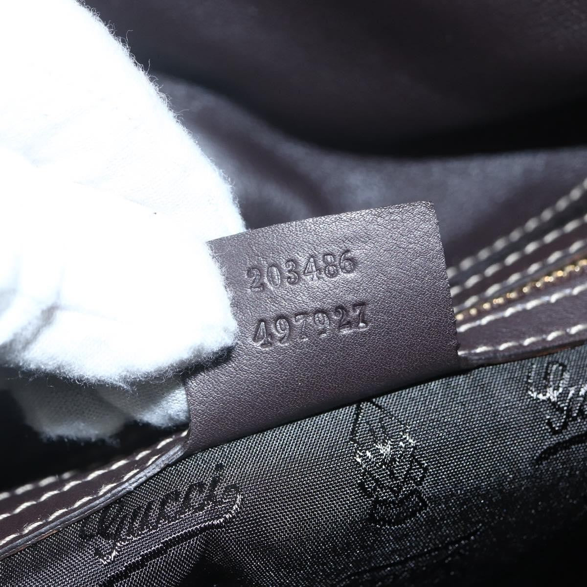 Gucci Hysteria Convertible Top Handle Gg Coated Canvas Beige Canvas Handbag (Pre-Owned)
