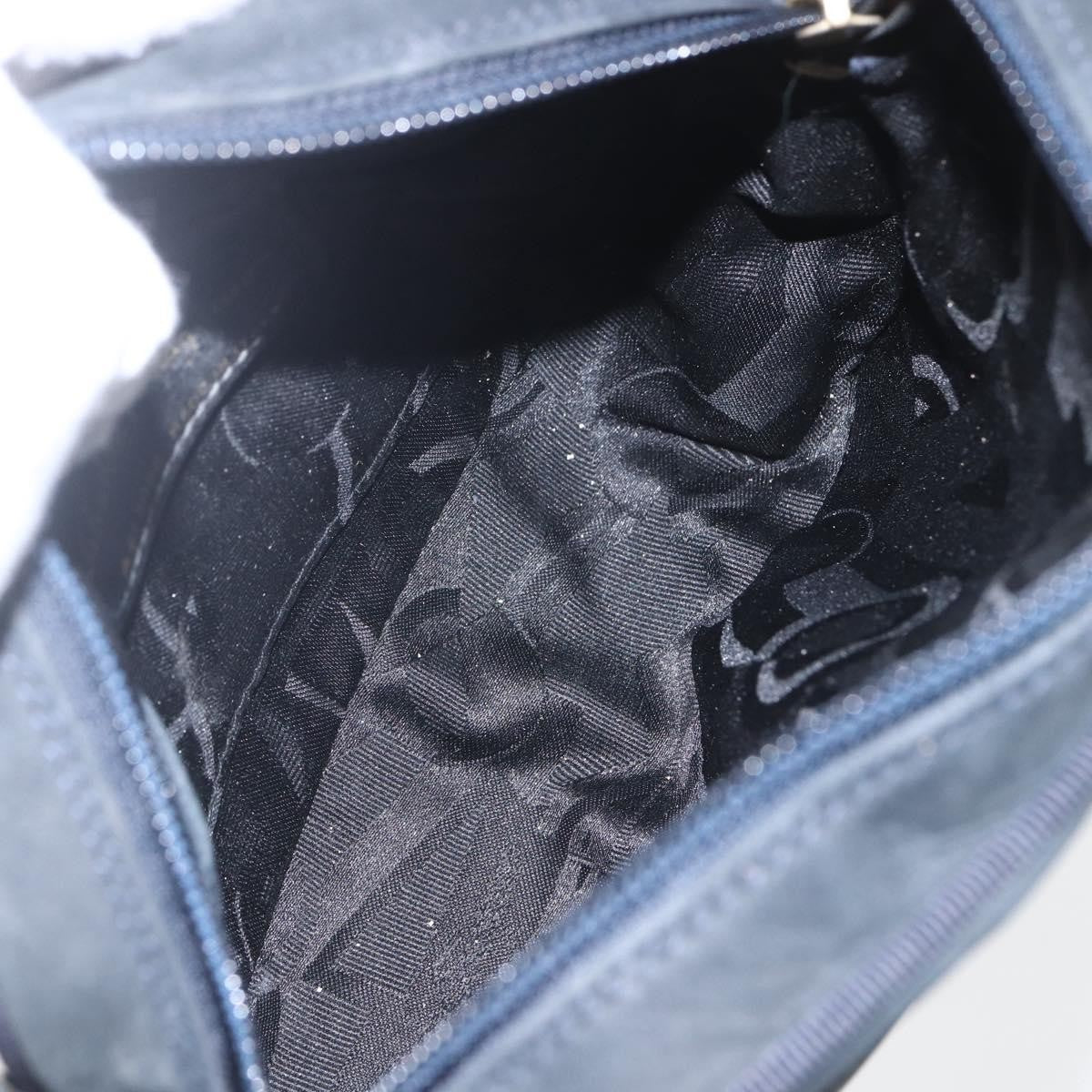 Salvatore Ferragamo Vala Suede Navy Suede Shoulder Bag Bag (Pre-Owned)
