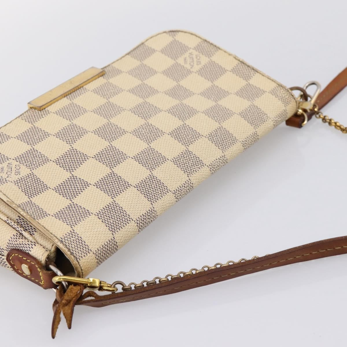 Louis Vuitton Favorite Damier White Canvas Handbag (Pre-Owned)