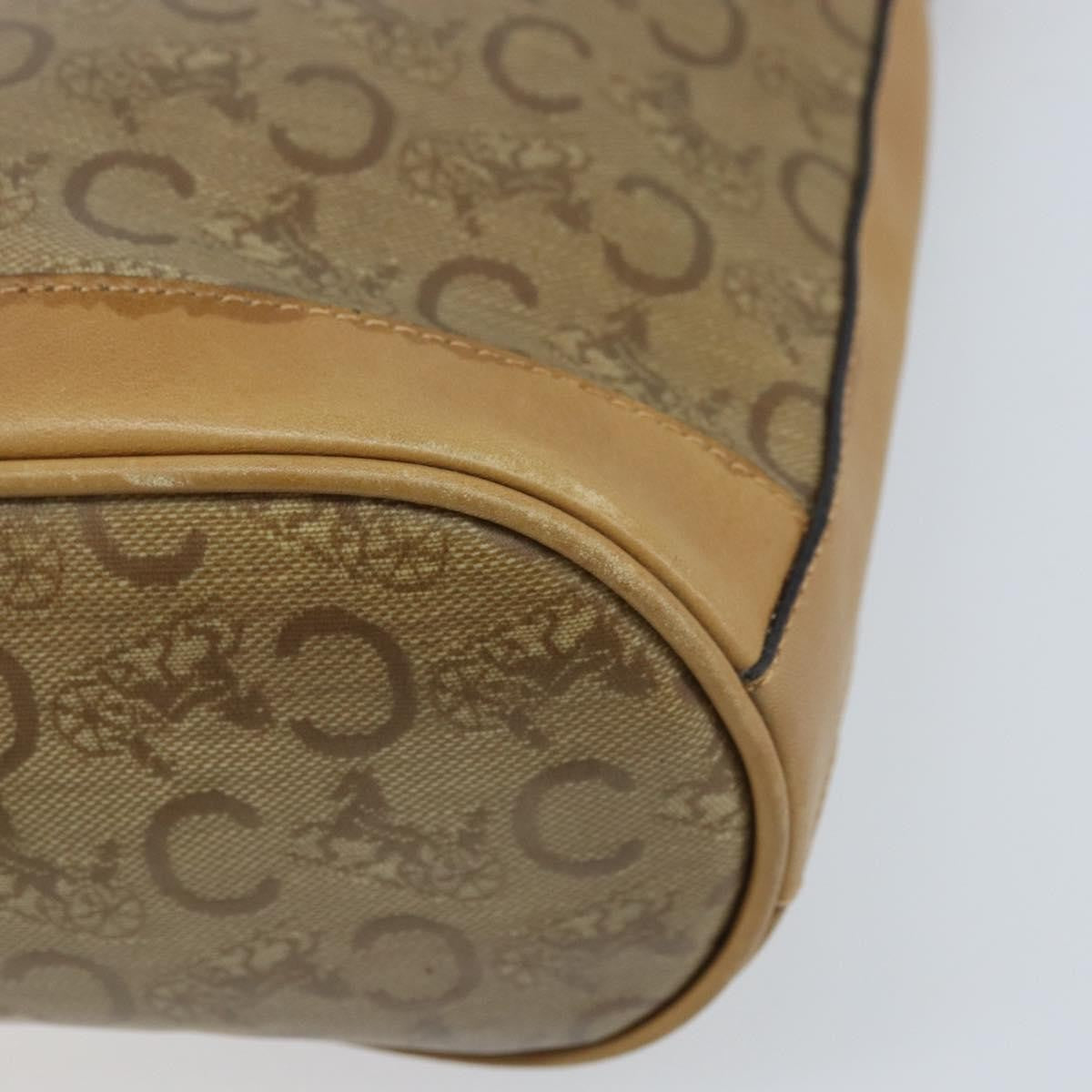Celine C Sulky Canvas And Leather Beige Canvas Shoulder Bag Bag (Pre-Owned)