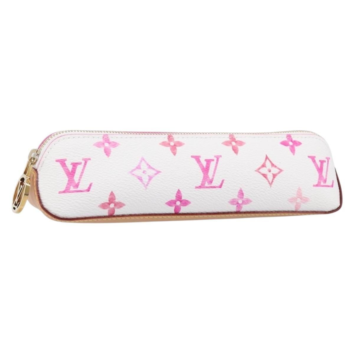 Louis Vuitton Elizabeth Pencil Limited Edition Escale Monogram Giant Pink Canvas Clutche & Pouche Bag (Pre-Owned)