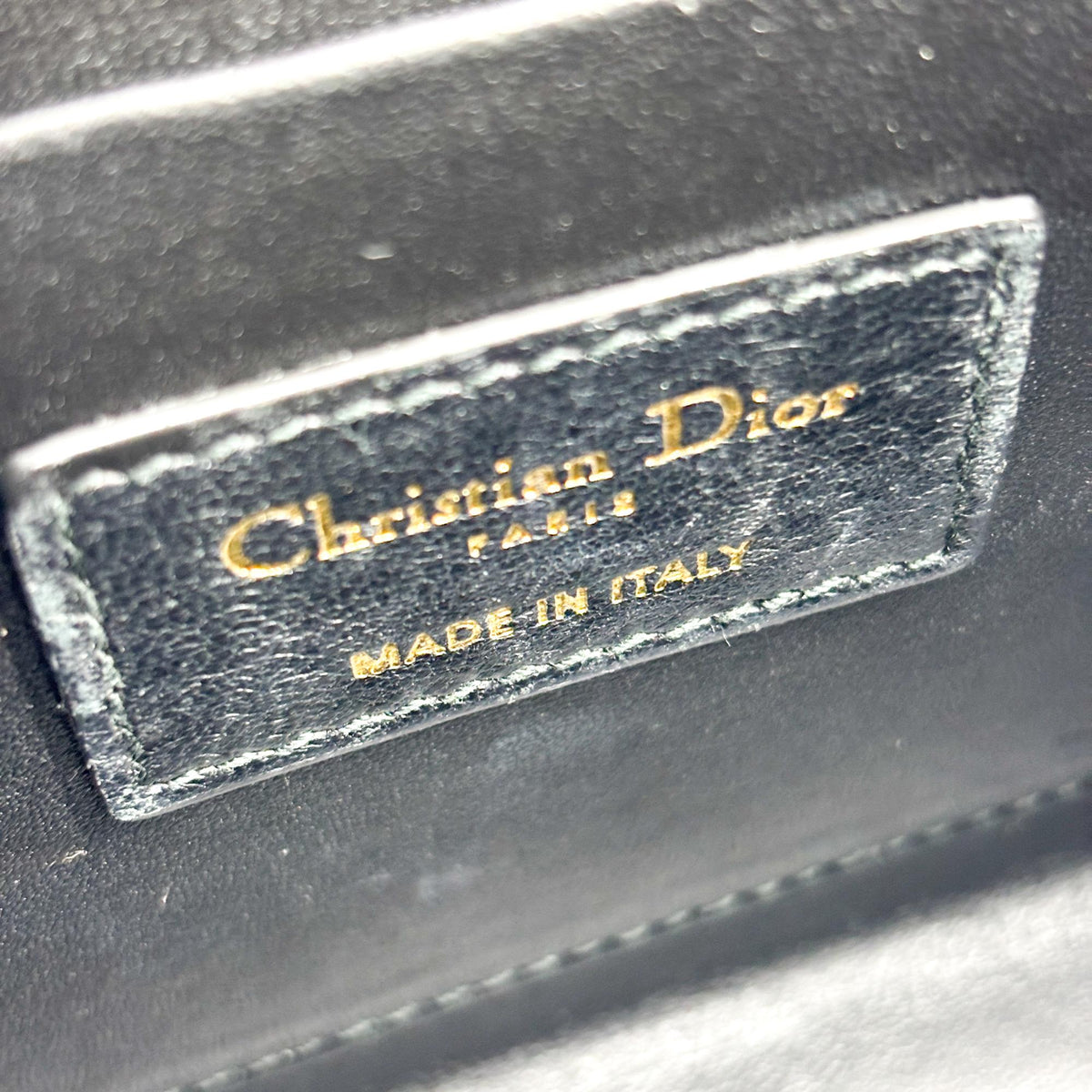 Christian Dior 30 Montaigne Box Leather Black Calfskin Handbag (Pre-Owned)