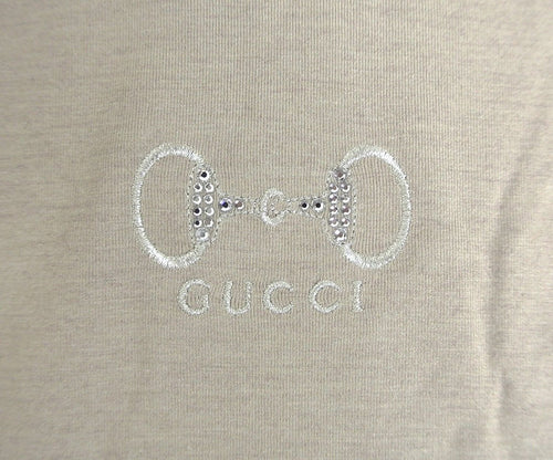 Gucci Kids Beige Modal Cashmere Horsebit Turtle Neck T Shirt (Size 4)