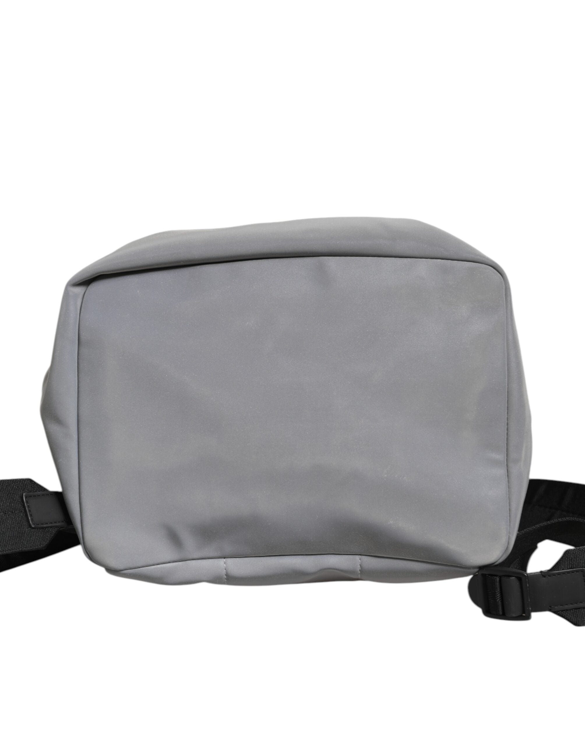 Dolce & Gabbana Gray Palermo Reflector Buckles Drawstring Backpack Men's Bag (Pre-Owned)
