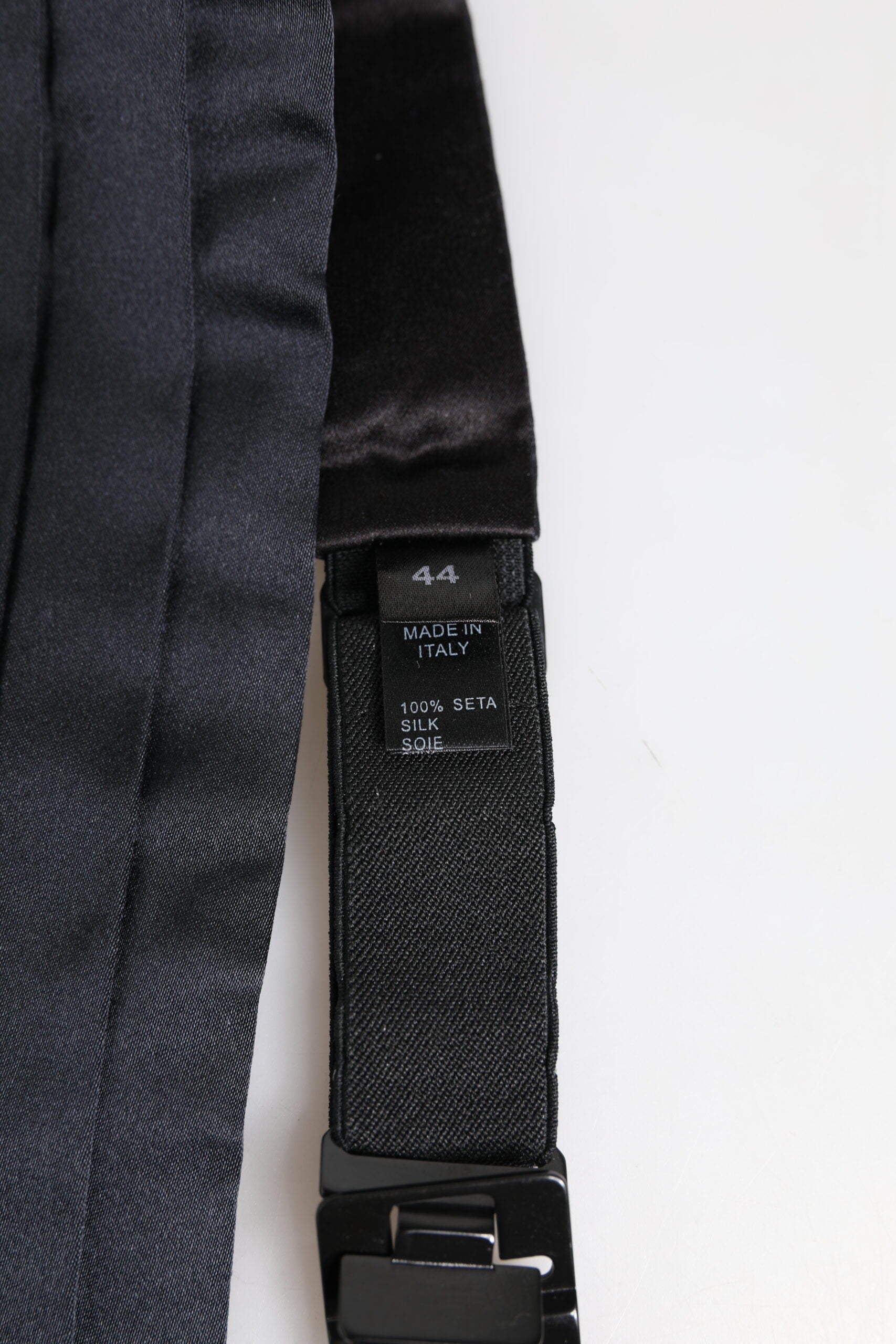 Dolce & Gabbana Dark Blue 100% Silk Belt Waist Men's Cummerbund