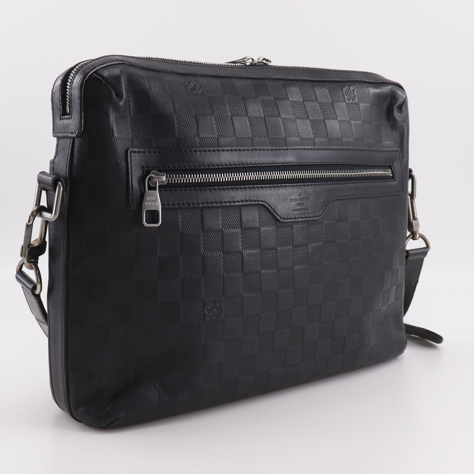 Louis Vuitton Calypso Messenger Damier Infini Leather Black Leather Shoulder Bag Bag (Pre-Owned)