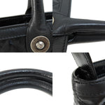 Chanel Matelassé Black Patent Leather Tote Bag (Pre-Owned)