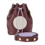 Fendi Mon Trésor Burgundy Leather Shoulder Bag (Pre-Owned)