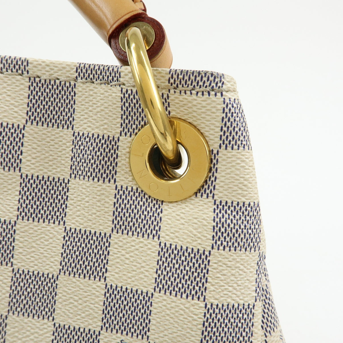 Louis Vuitton Artsy Damier White Canvas Handbag (Pre-Owned)