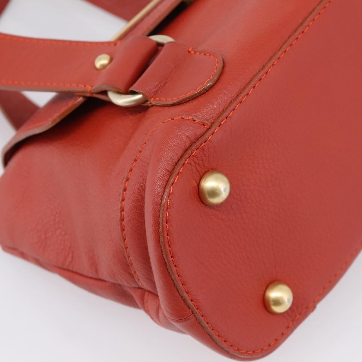 Chloe Handbag Leather Red Leather Handbag (Pre-Owned)