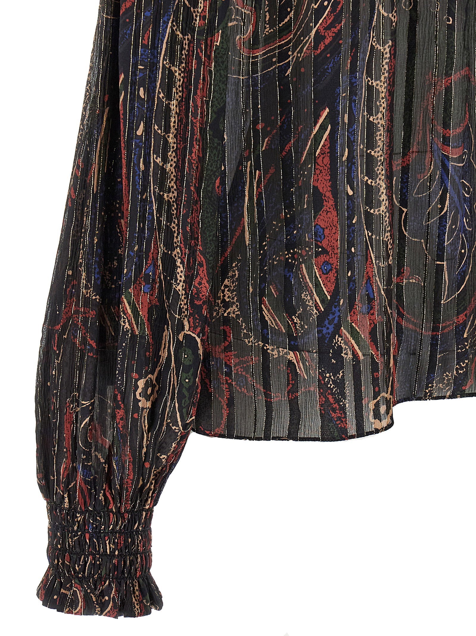 Saint Laurent Women's Smock Stitch Blouse