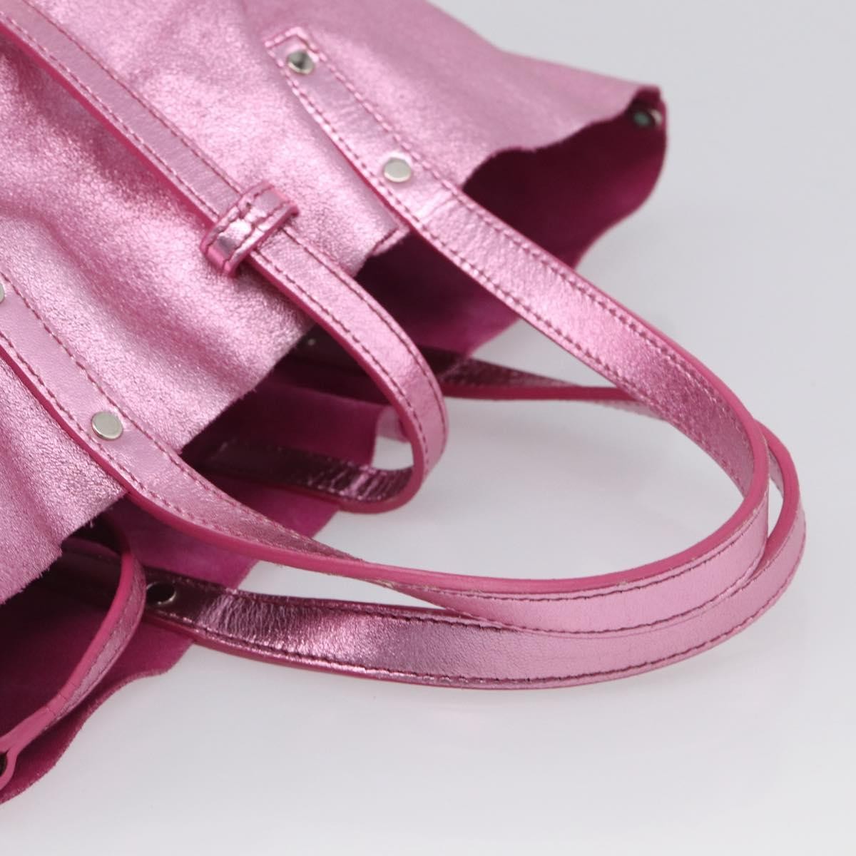 Tiffany & Co. Vintage Leather Pink Stainless_Steel Shoulder Bag Bag (Pre-Owned)