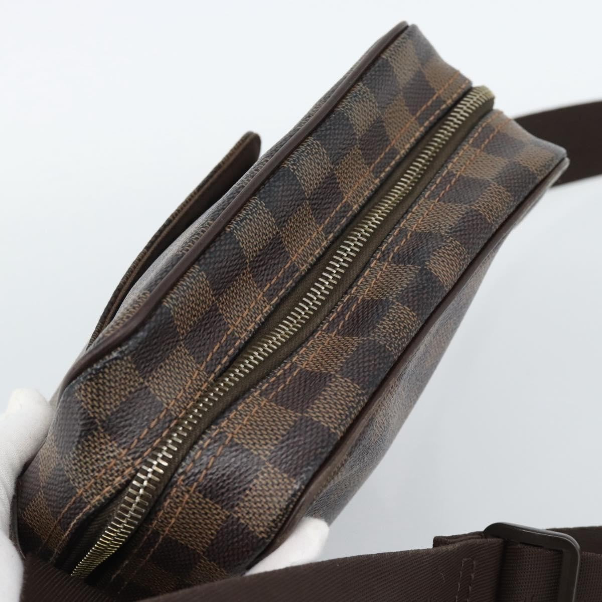 Louis Vuitton Olav Damier Ebene Brown Canvas Shoulder Bag Bag (Pre-Owned)