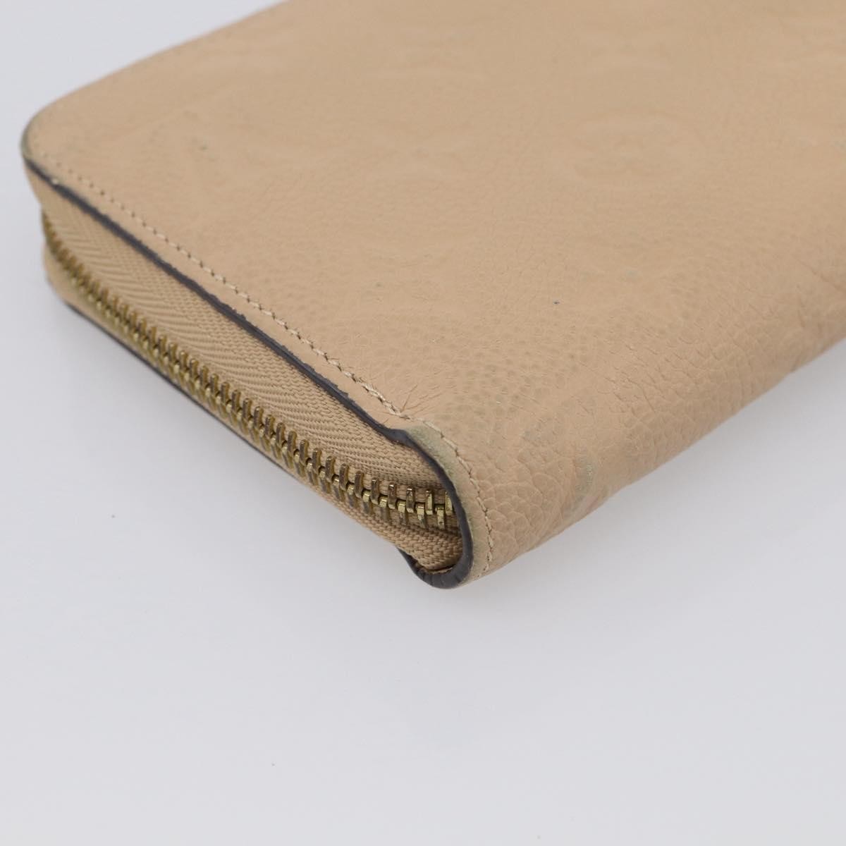 Louis Vuitton Zippy Monogram Empreinte Leather Beige Leather Wallets Accessory (Pre-Owned)
