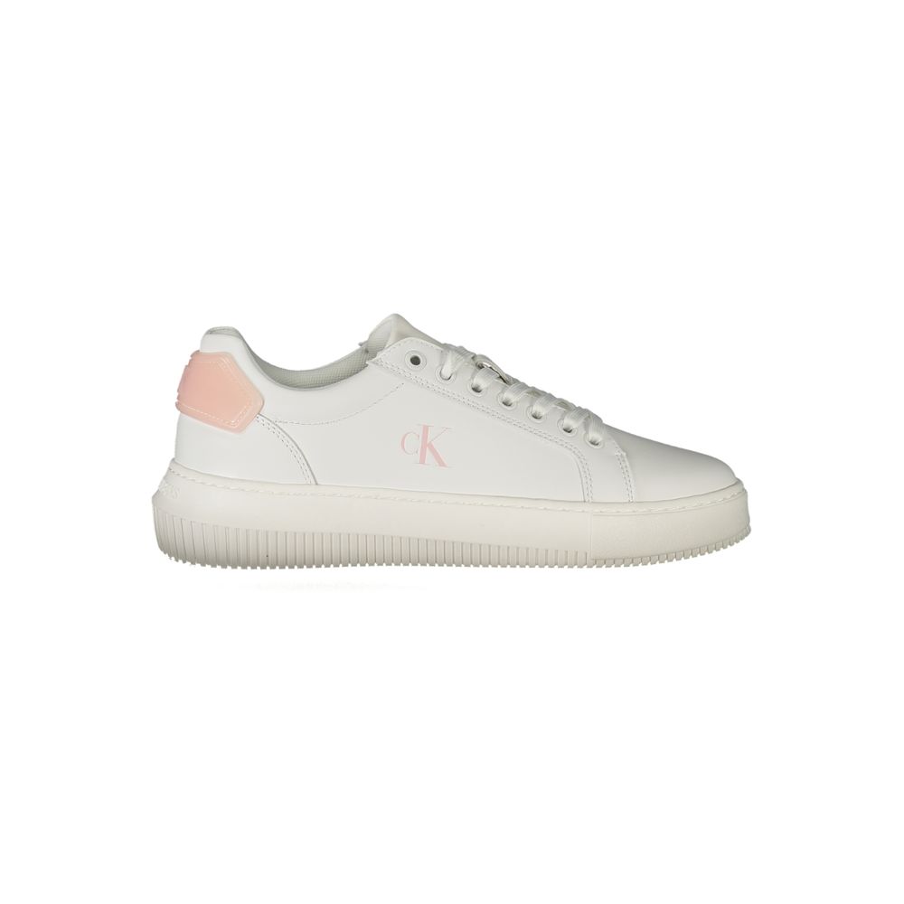 Calvin Klein White Polyurethane Women Women's Sneaker