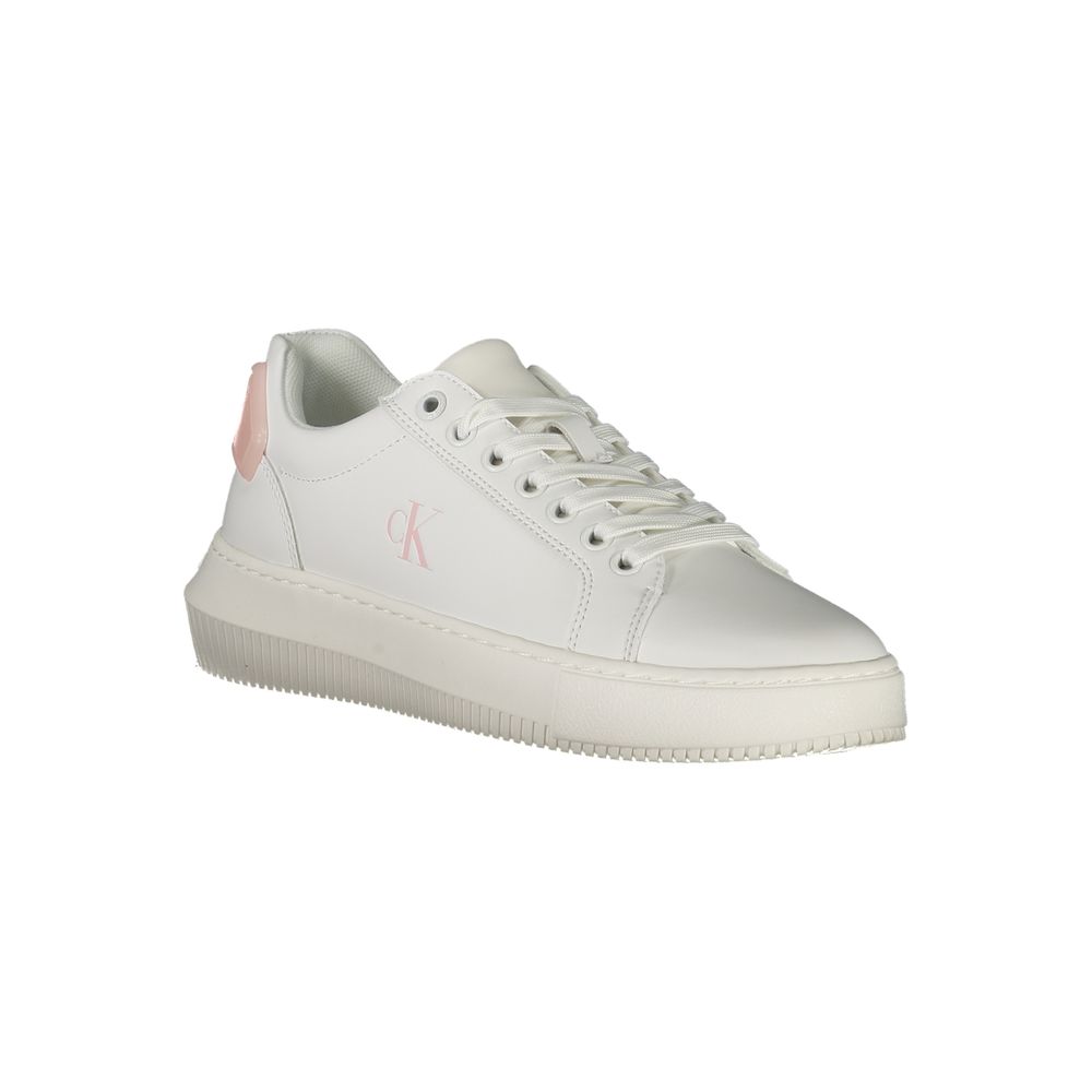 Calvin Klein White Polyurethane Women Women's Sneaker