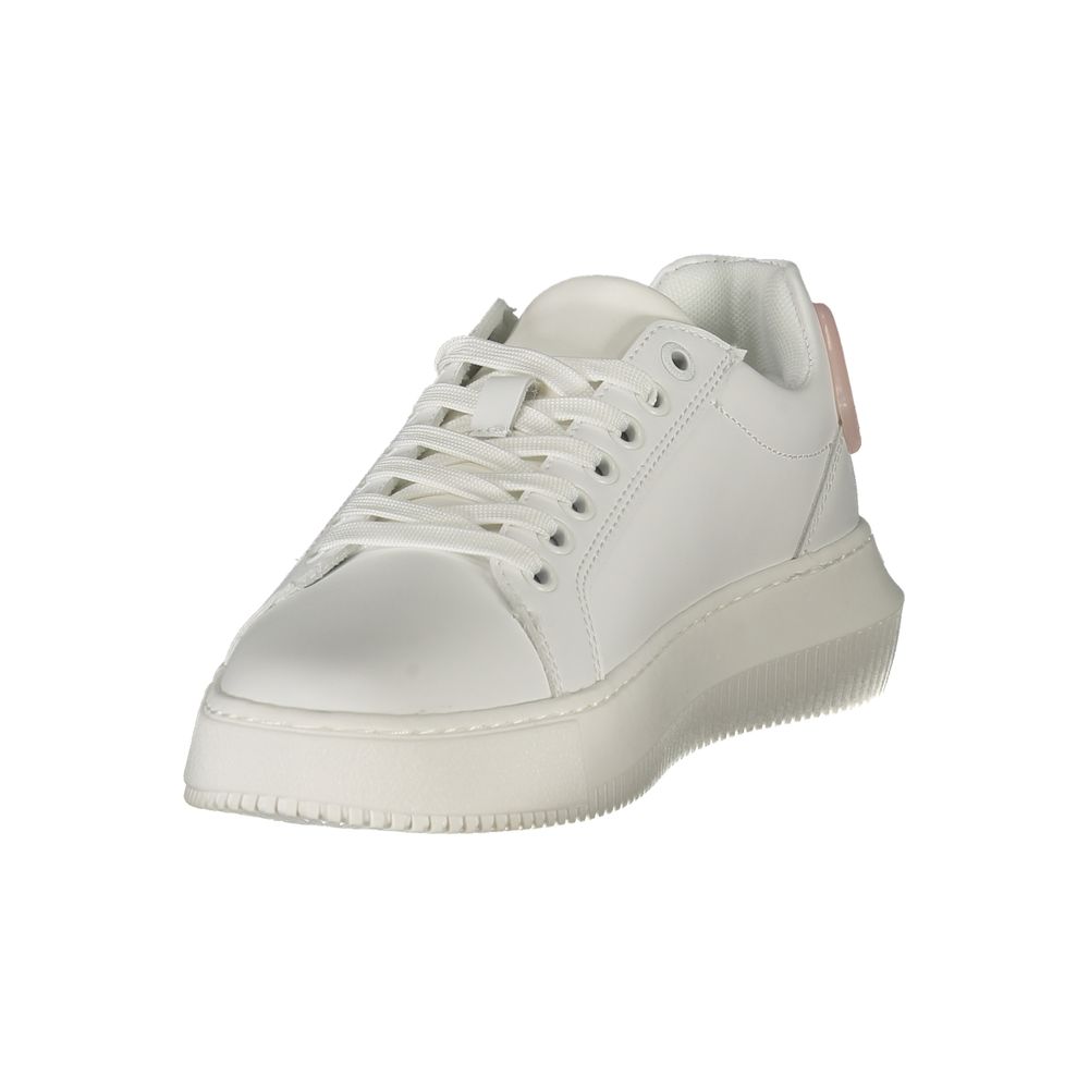Calvin Klein White Polyurethane Women Women's Sneaker