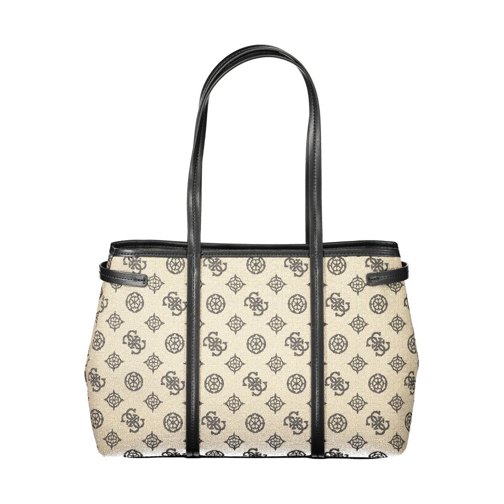 Guess Jeans Beige Cotton Women Women's Handbag