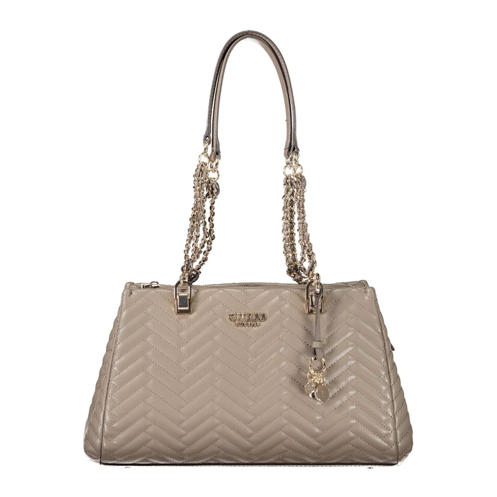 Guess Jeans Brown Polyethylene Women Women's Handbag