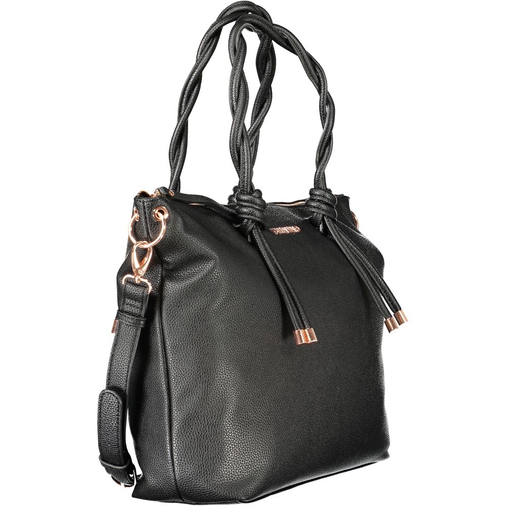 Mario Valentino \"Black Polyurethane Women's Women's Bag\"
