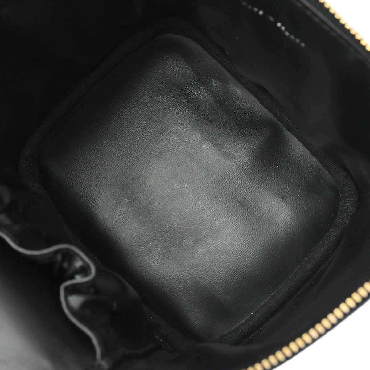Chanel Vintage Timeless Cosmetic Case Caviar Black Leather Handbag (Pre-Owned)