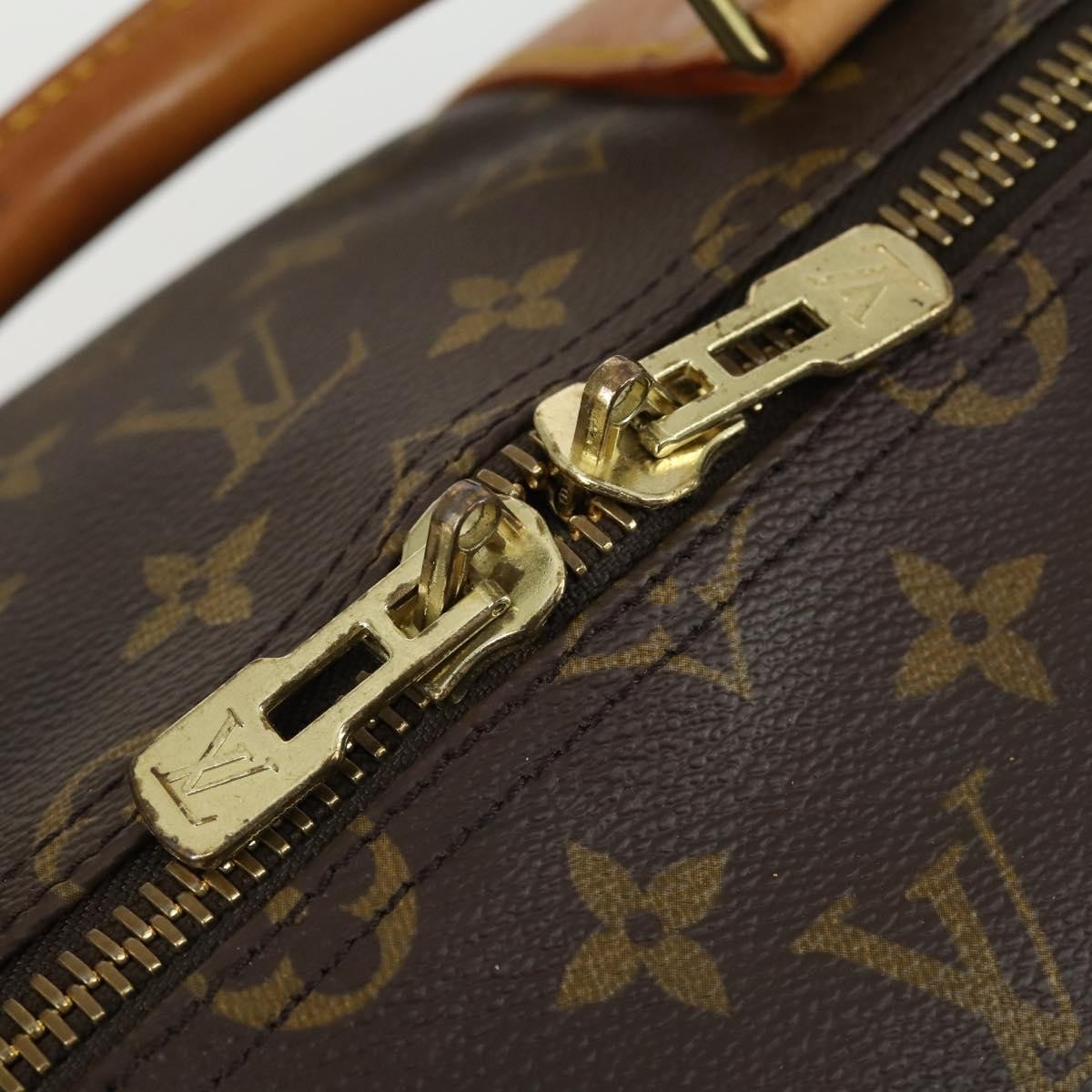 Louis Vuitton Keepall Monogram Canvas Brown Canvas Travel Bag Bag (Pre-Owned)