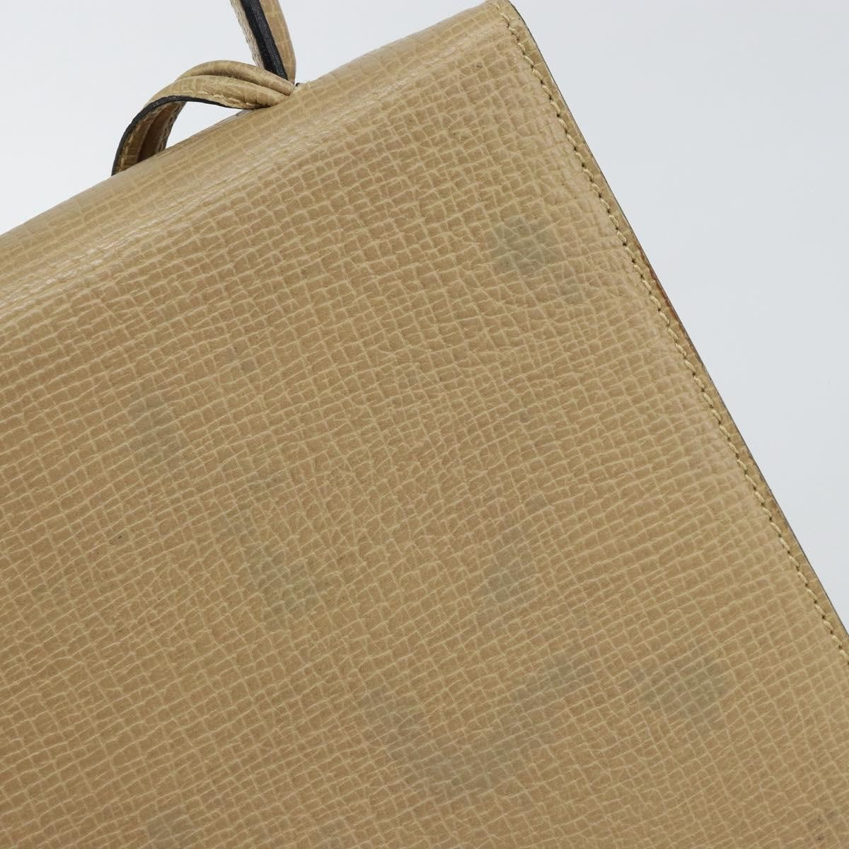 Loewe Barcelona Leather Beige Leather Handbag (Pre-Owned)
