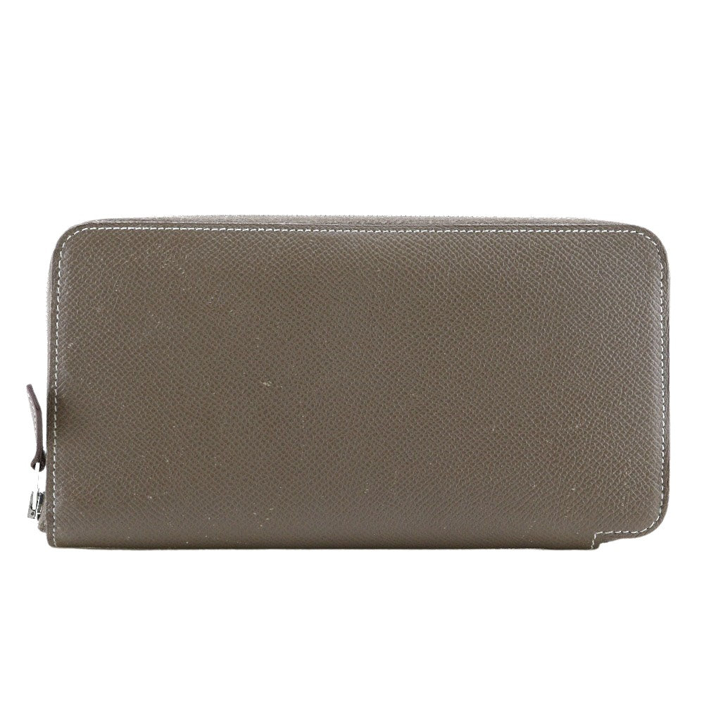 Hermès Silk'in Grey Leather Wallet  (Pre-Owned)