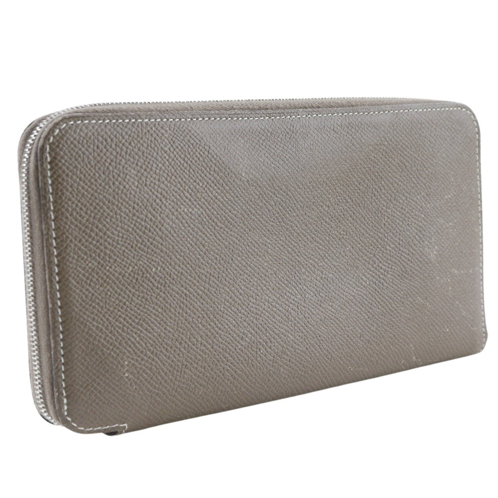 Hermès Silk'in Grey Leather Wallet  (Pre-Owned)