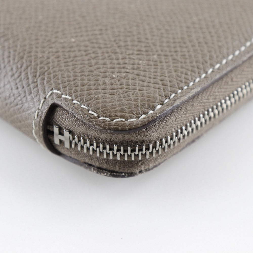 Hermès Silk'in Grey Leather Wallet  (Pre-Owned)