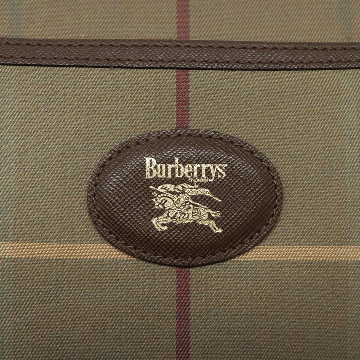 Burberry Nova Check Canvas And Leather Beige Canvas Shoulder Bag Bag (Pre-Owned)