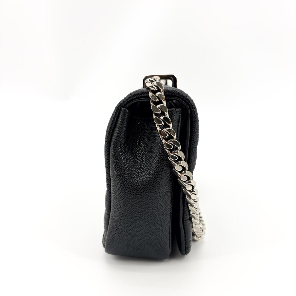 Burberry Lola Wallet On Chain Quilted Leather Black Calfskin Crossbody Bag Bag (Pre-Owned)