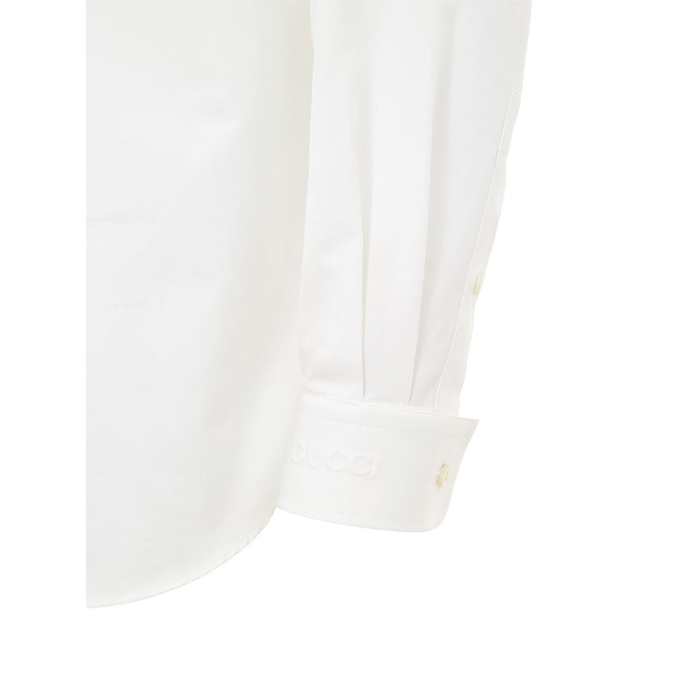 Gucci White Cotton Dress Men's Shirt