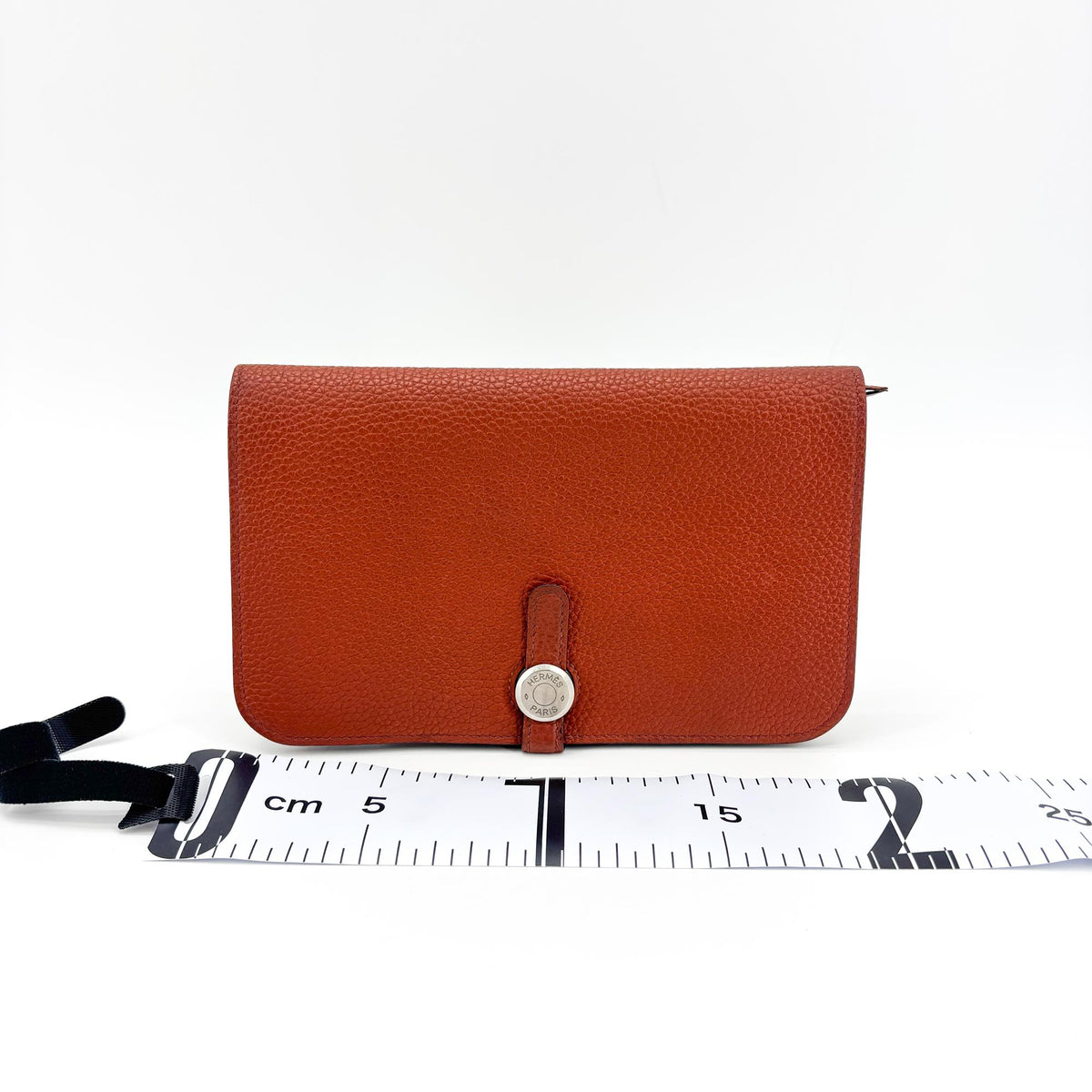 Hermes Bicolor Dogon Duo Combined Leather Brown Leather Wallets Accessory (Pre-Owned)