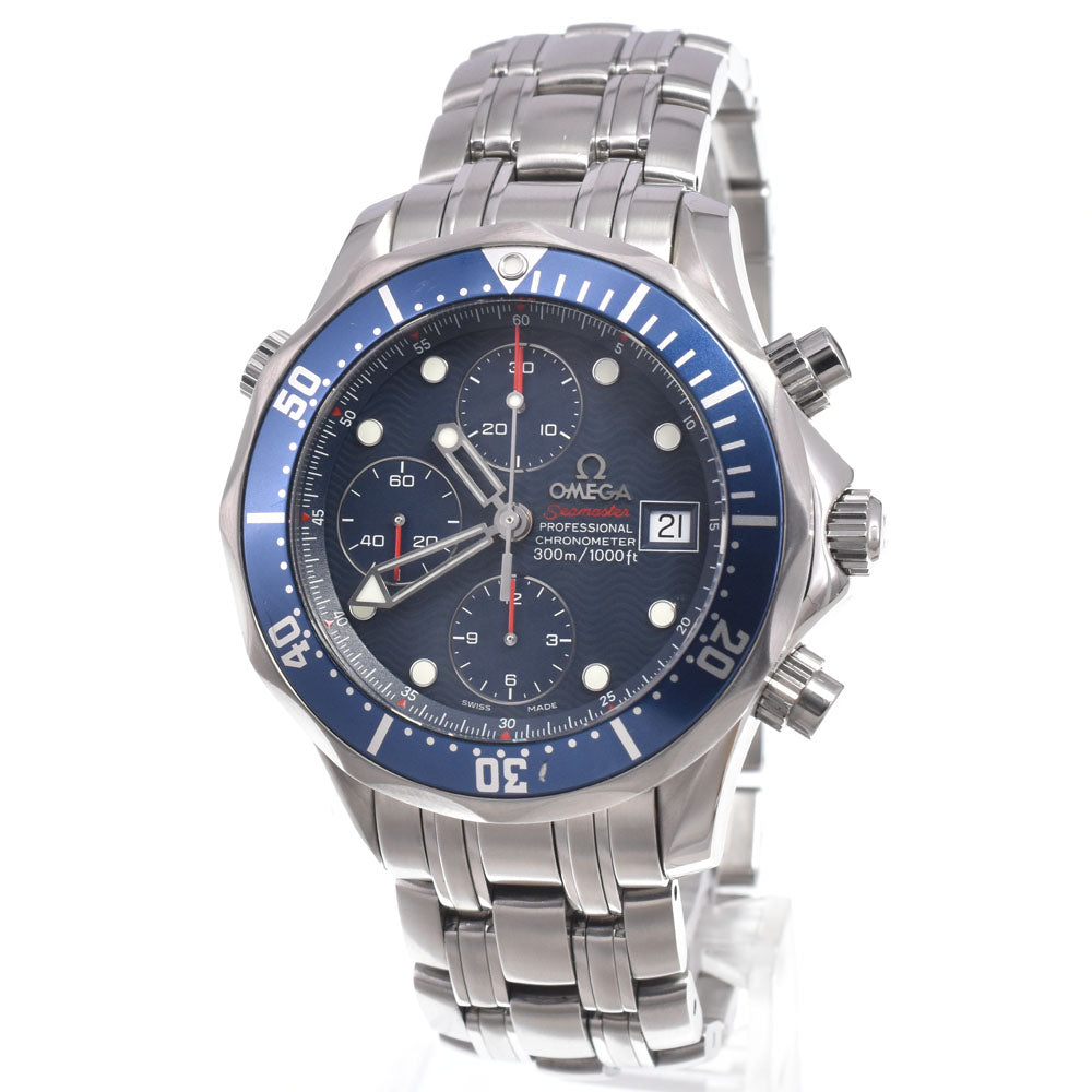 Omega Seamaster Diver 300M Chronometer Chronograph Automatic Stainless Steel Watch (Pre-Owned)