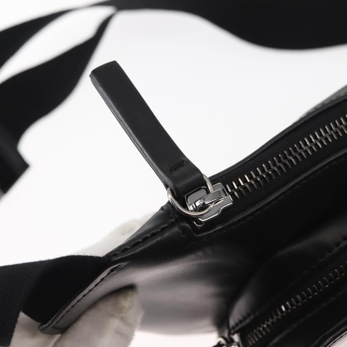 Versace Crossbody Studded Leather Black Leather Clutche & Pouche Bag (Pre-Owned)