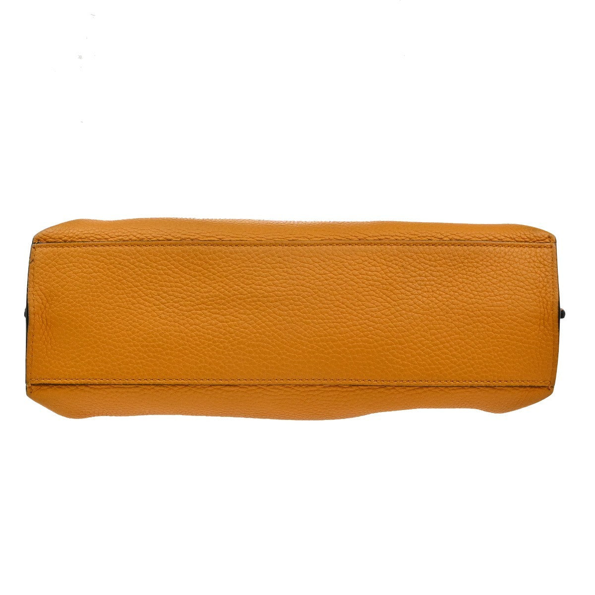 Gucci Bamboo Daily Top Handle Leather Orange Leather Handbag (Pre-Owned)