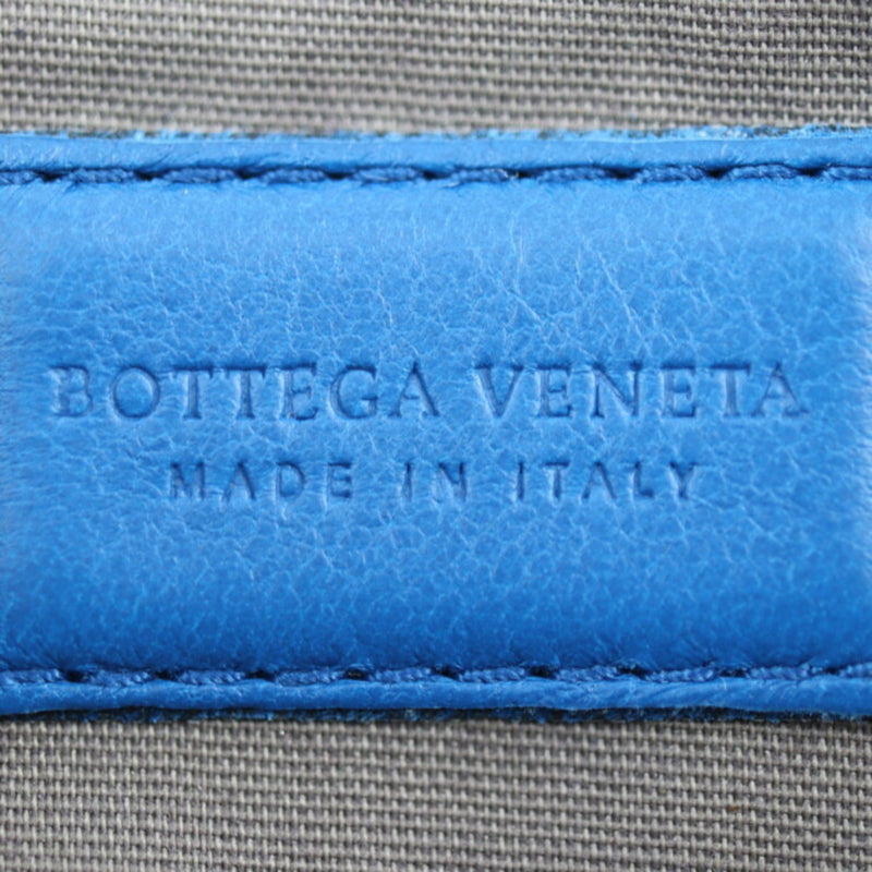 Bottega Veneta Intrecciato Blue Leather Clutch Bag (Pre-Owned)