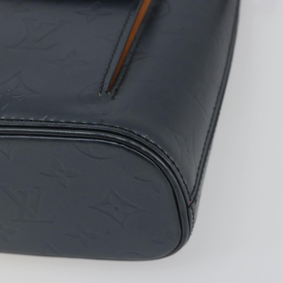 Louis Vuitton Mat Allston Monogram Vernis Navy Leather Handbag (Pre-Owned)