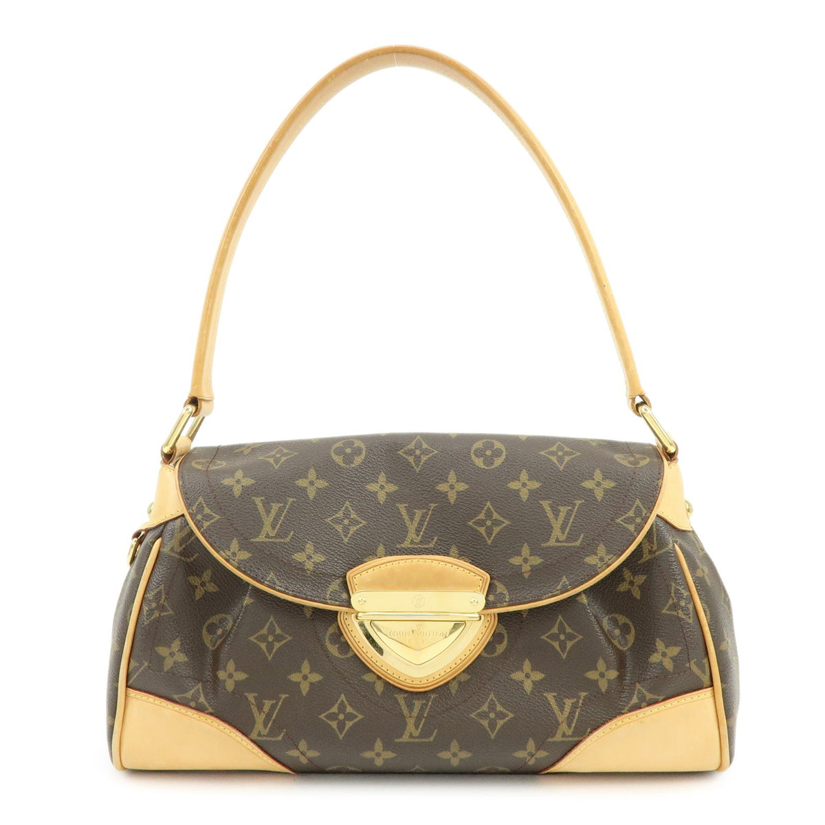 Louis Vuitton Beverly Monogram Canvas Brown Canvas Handbag (Pre-Owned)