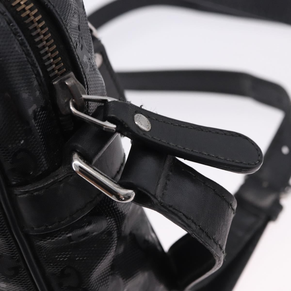 Gucci Zip Gg Imprime Black Canvas Shoulder Bag Bag (Pre-Owned)