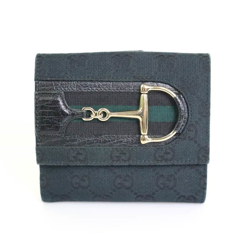 Gucci Navy Canvas Wallet  (Pre-Owned)