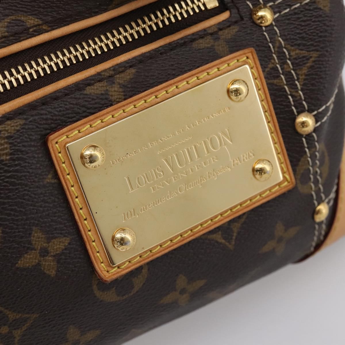Louis Vuitton Riveting Monogram Canvas Brown Canvas Shoulder Bag Bag (Pre-Owned)