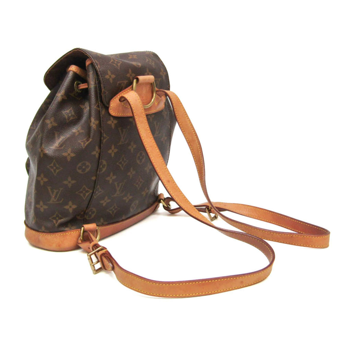 Louis Vuitton Vintage Montsouris Monogram Canvas Brown Canvas Backpack Bag (Pre-Owned)